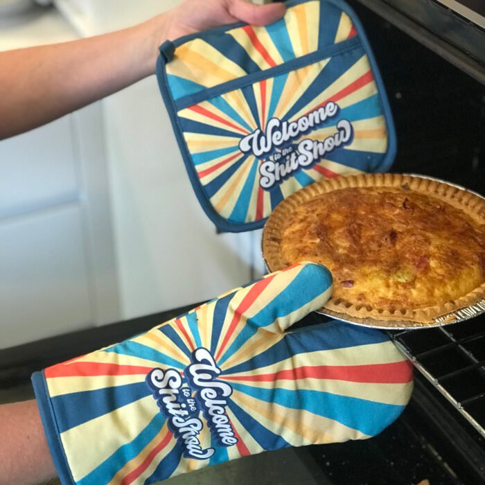Oven Mitt and Pot Holder Set - Welcome to the ShitShow