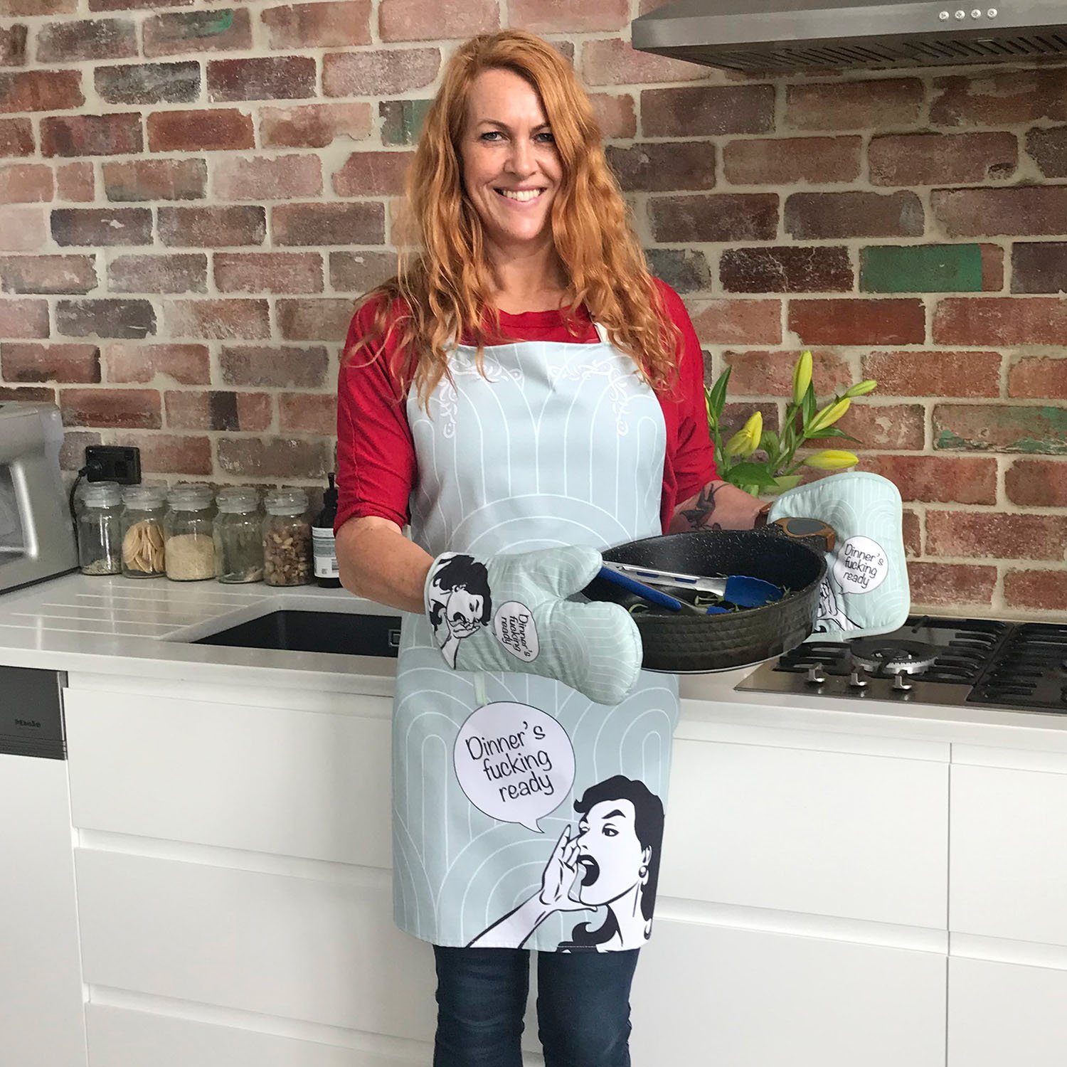 Double Trouble Inc Funny kitchen apron